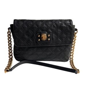 Marc Jacobs Black Quilted Leather Shoulder Bag